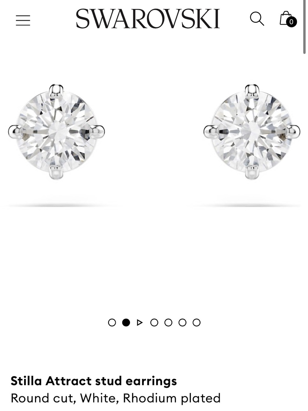Swarovski Stilla Attract Stud Earrings